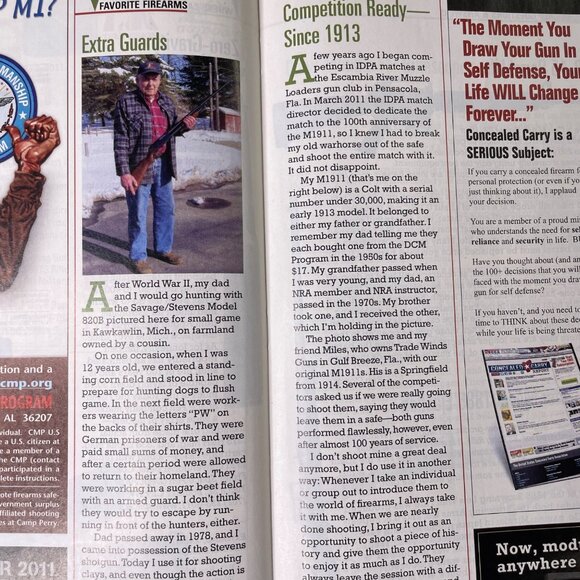 American Rifleman NRA Magazine July 2011 Vol 159 No 7 u National Rifle Associati - Picture 8 of 14